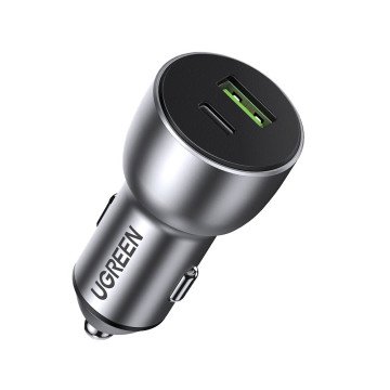 Ugreen Car Charger USB / USB Type C Quick Charge 3.0 Power Delivery 36W 3A Gray (CD213 60980) Ugreen Car Charger USB / USB Type C Quick Charge 3.0 Power Delivery 36W 3A Gray (CD213 60980)
