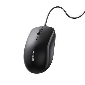 Ugreen wired optical mouse - black