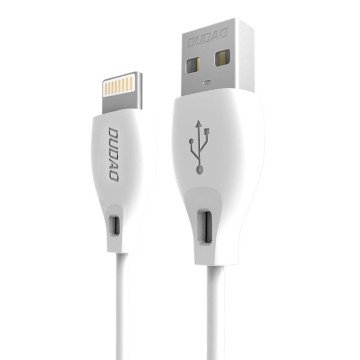 Dudao cable USB / Lightning cable 2.4A 1m white (L4L 1m white) Dudao cable USB / Lightning cable 2.4A 1m white (L4L 1m white)