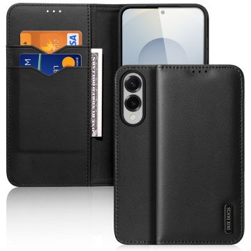 Dux Ducis Hivo Samsung Galaxy S25 Edge Case with Flip and RFID Protection - Black Dux Ducis Hivo Samsung Galaxy S25 Edge Case with Flip and RFID Protection - Black