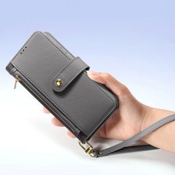 Dux Ducis Lawa Leather Case for Samsung Galaxy S25+ with Detachable Magnetic Wallet - Gray Dux Ducis Lawa Leather Case for Samsung Galaxy S25+ with Detachable Magnetic Wallet - Gray