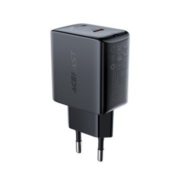 Acefast fast USB Type C 20W Power Delivery charger black (A1 EU black) Acefast fast USB Type C 20W Power Delivery charger black (A1 EU black)