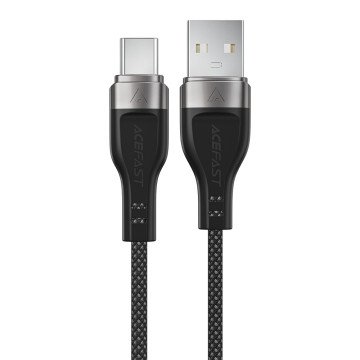 Acefast C11-04 USB-A - USB-C 3A Cable 1.2m Magnetic Braid - Black Acefast C11-04 USB-A - USB-C 3A Cable 1.2m Magnetic Braid - Black