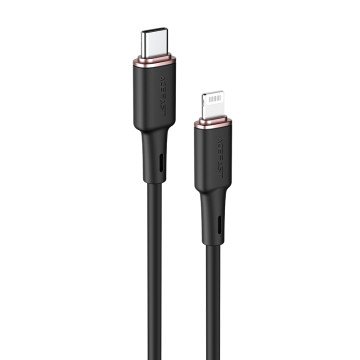 Acefast cable MFI USB Type C - Lightning 1.2m, 30W, 3A black (C2-01 black) Acefast cable MFI USB Type C - Lightning 1.2m, 30W, 3A black (C2-01 black)