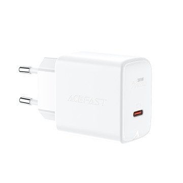 Acefast charger GaN USB Type C 30W, PD, QC 3.0, AFC, FCP white (A21 white) Acefast charger GaN USB Type C 30W, PD, QC 3.0, AFC, FCP white (A21 white)