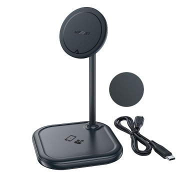 Acefast 15W Qi Wireless Charger for iPhone (with MagSafe) and Apple AirPods Stand Holder Magnetic Holder Gray (E6 gray) Acefast 15W Qi Wireless Charger for iPhone (with MagSafe) and Apple AirPods Stand Holder Magnetic Holder Gray (E6 gray)