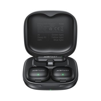 Acefast R1 Wireless Lavalier Microphones 2 pcs - Black
