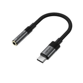 Acefast J12 USB-C to 3.5mm mini jack adapter - black