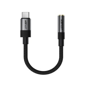 Acefast J12 USB-C to 3.5mm mini jack adapter - black