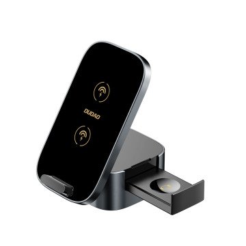 Dudao A11Pro+ 15W 3in1 Inductive Charger for Phone/Smartwatch/Headphones - Black Dudao A11Pro+ 15W 3in1 Inductive Charger for Phone/Smartwatch/Headphones - Black