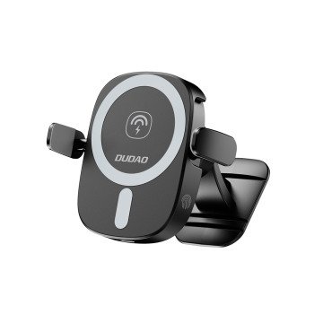 Dudao FW11 Car Phone Holder with 15W Inductive Charger for Air Vent/Cockpit - Black Dudao FW11 Car Phone Holder with 15W Inductive Charger for Air Vent/Cockpit - Black