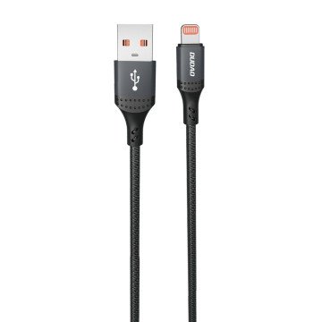 Dudao 3A 30W L3SL USB-A - Lightning Cable Braided 1.2m - Black Dudao 3A 30W L3SL USB-A - Lightning Cable Braided 1.2m - Black