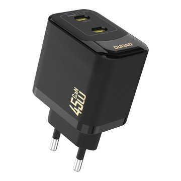 Dudao A28PEU PD 45W GaN 2xUSB Wall Charger - Black Dudao A28PEU PD 45W GaN 2xUSB Wall Charger - Black