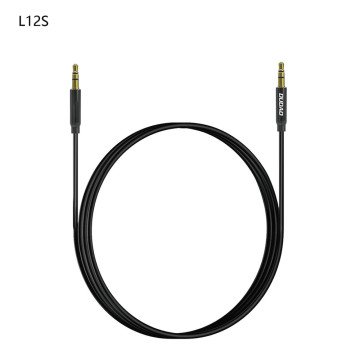 Dudao L12S AUX cable mini jack 3.5mm 1m 3-pole stereo - black Dudao L12S AUX cable mini jack 3.5mm 1m 3-pole stereo - black