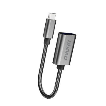 Dudao L15T OTG Adapter USB-C - USB-A - Gray Dudao L15T OTG Adapter USB-C - USB-A - Gray