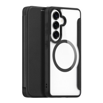 Dux Ducis Skin X Pro MagSafe Compatible Wallet Case for Samsung Galaxy S26+ - Black