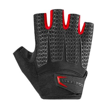 Rockbros S169BR XXL cycling gloves with gel inserts - black and red - OUTLET
