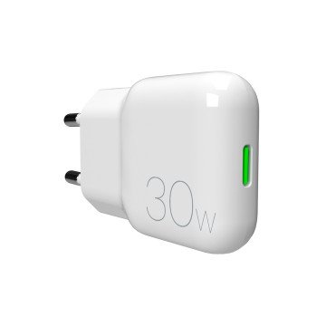 GaN Puro SLIMPRO 30W USB-C Wall Charger - White
