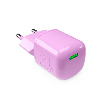 Puro 20W GaN USB-C Wall Charger - Pink Puro 20W GaN USB-C Wall Charger - Pink