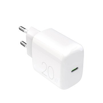 Puro PROLITE 20W USB-C Wall Charger - White Puro PROLITE 20W USB-C Wall Charger - White