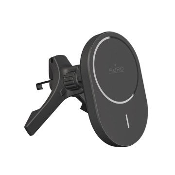 Puro Car Holder with Qi2 Charger, MagSafe Compatible - Black