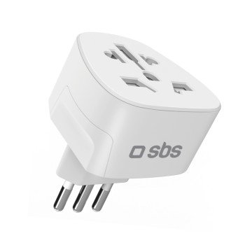 SBS IT Travel Adapter - Universal - White SBS IT Travel Adapter - Universal - White