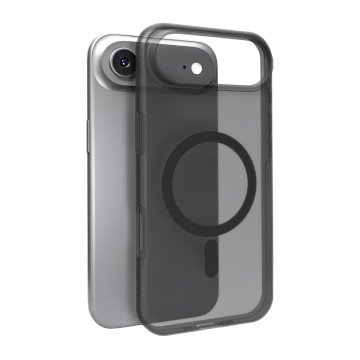 Puro Daylight Magsafe Compatible Silicone Case for iPhone Air - Translucent Black
