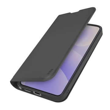 SBS Wallet Smooth Case for Samsung Galaxy S26 Ultra with Flip Cover - Black