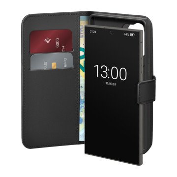 Puro Eco-Leather Case for Samsung Galaxy S26 Ultra with Wallet - Black