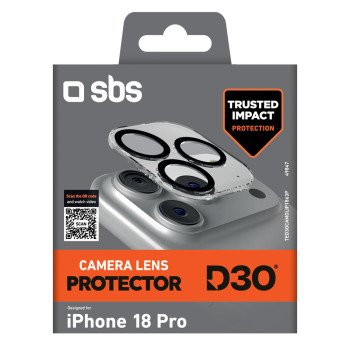 SBS D3O Camera Lens Protector for iPhone 18 Pro