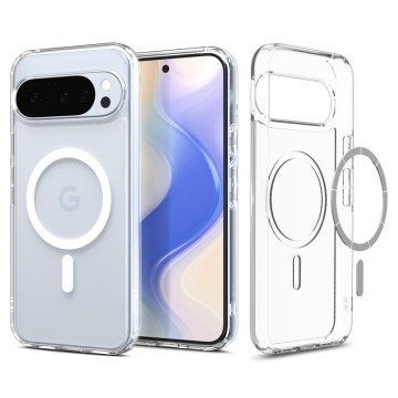 Spigen Ultra Hybrid Mag MagSafe Case for Google Pixel 10 / 10 Pro - Clear and White