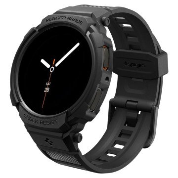 Spigen Rugged Armor Pro Strap for Samsung Galaxy Watch 8 40mm - Matte Black