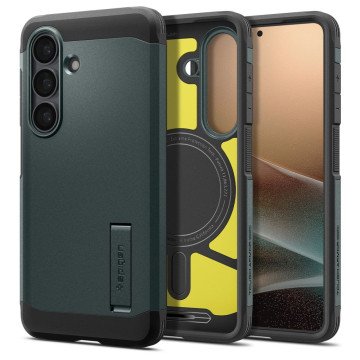 Spigen Tough Armor Mag MagSafe Case for Samsung Galaxy S26+ - Green