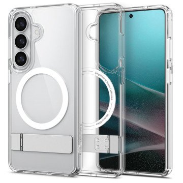 Spigen Ultra Hybrid S Mag MagSafe Case for Samsung Galaxy S26+ - Clear and White