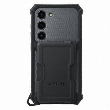 Samsung Rugged Gadget Case for Samsung Galaxy S23 Rugged Cover Ring Holder Stand gray (EF-RS911CBEGWW) - OUTLET