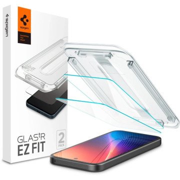 Spigen Glas.TR "Ez Fit" Tempered Glass 2-pack for Google Pixel 9A - Clear Spigen Glas.TR "Ez Fit" Tempered Glass 2-pack for Google Pixel 9A - Clear