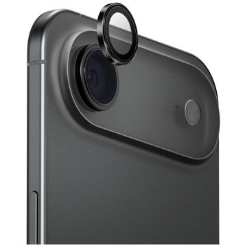 Uniq Optix Aluminum Camera Lens Protector for iPhone Air with Applicator - Black