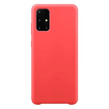 Silicone Case Soft Flexible Rubber Cover for Samsung Galaxy A72 4G red Silicone Case Soft Flexible Rubber Cover for Samsung Galaxy A72 4G red