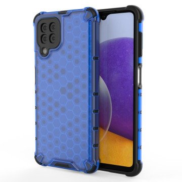 Honeycomb Case armor cover with TPU Bumper for Samsung Galaxy A22 4G blue Honeycomb Case armor cover with TPU Bumper for Samsung Galaxy A22 4G blue