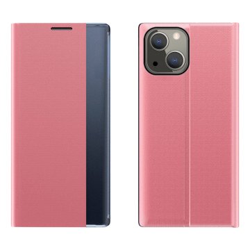 Sleep Case Bookcase Type Case with Smart Window for iPhone 13 mini pink Sleep Case Bookcase Type Case with Smart Window for iPhone 13 mini pink