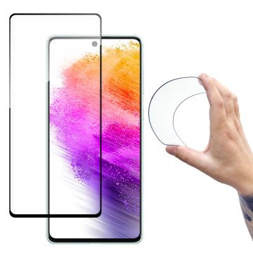 Wozinsky Full Cover Flexi Nano glass film tempered glass with a frame for Samsung Galaxy A73 transparent Wozinsky Full Cover Flexi Nano glass film tempered glass with a frame for Samsung Galaxy A73 transparent