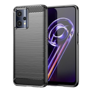 Carbon Case Flexible Cover Realme 9 Pro black Carbon Case Flexible Cover Realme 9 Pro black