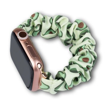 Fabric band for Apple Watch 42 / 44 / 45 mm strap bracelet rubber band - avocado