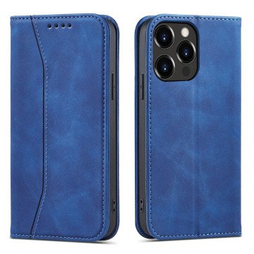 Magnet Fancy Case case for iPhone 14 Pro flip cover wallet stand blue Magnet Fancy Case case for iPhone 14 Pro flip cover wallet stand blue