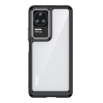 Outer Space Case for Xiaomi Poco F4 5G cover with a flexible frame black Outer Space Case for Xiaomi Poco F4 5G cover with a flexible frame black