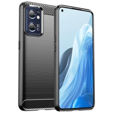 Carbon Case for Realme Narzo 50 5G flexible silicone carbon cover black Carbon Case for Realme Narzo 50 5G flexible silicone carbon cover black