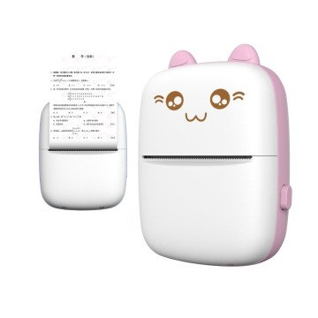 HURC9 Bluetooth Thermal Printer Mini Kitty with App - Pink HURC9 Bluetooth Thermal Printer Mini Kitty with App - Pink