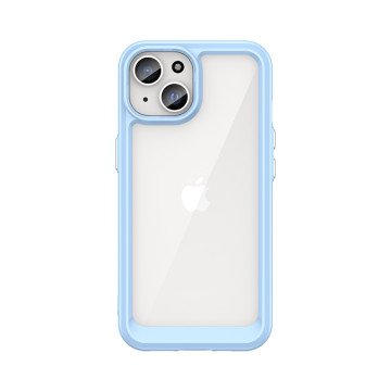 iPhone 15 Plus Outer Space Reinforced Case with Flexible Frame - Blue iPhone 15 Plus Outer Space Reinforced Case with Flexible Frame - Blue