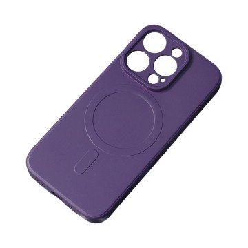 MagSafe Compatible Silicone Case for iPhone 15 Pro Max Silicone Case - Purple MagSafe Compatible Silicone Case for iPhone 15 Pro Max Silicone Case - Purple