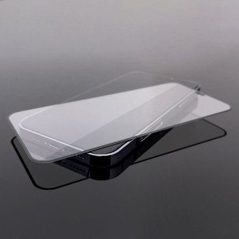2pcs Full Screen Tempered Glass with Frame Case Friendly Wozinsky Full Glue iPhone 15 Plus - Black